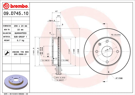 Brake Disc (09.D745.10)
