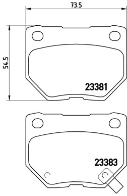 Brake Pad Set, disc brake (P 78 016)