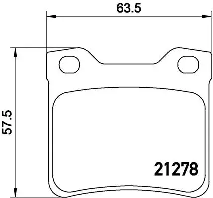 Brake Pad Set, disc brake (P 61 058)