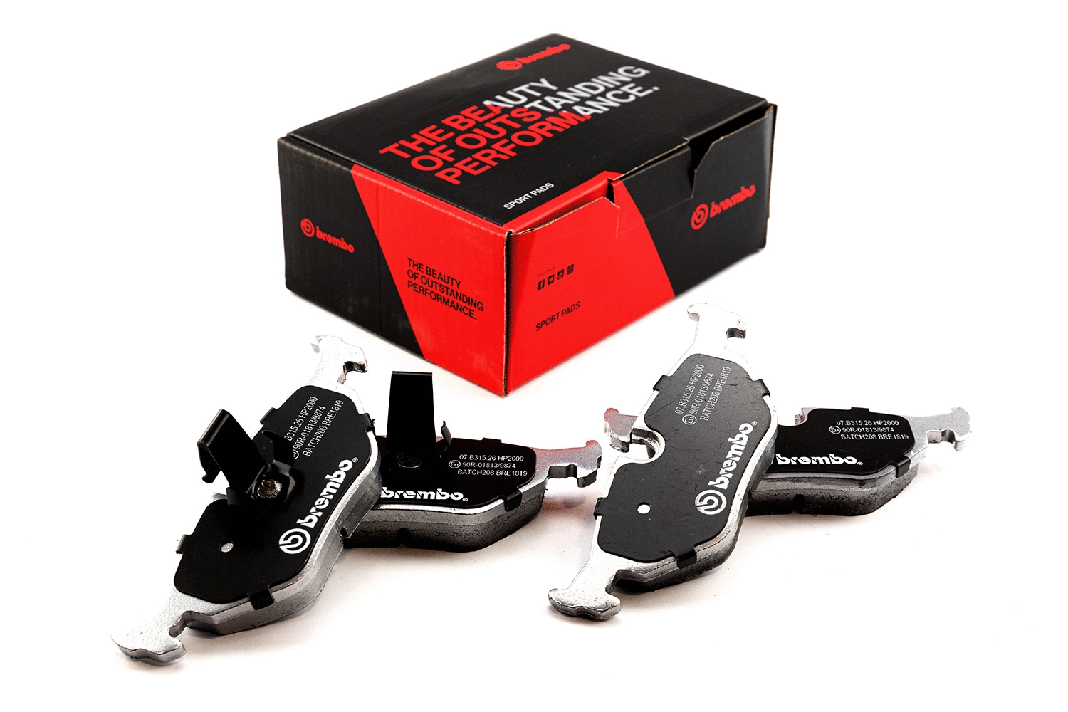 High Performance Brake Pad Set (07.B315.26)