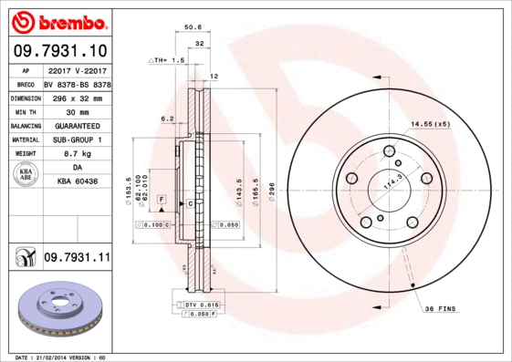 Brake Disc (09.7931.10)