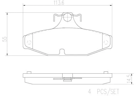 Brake Pad Set, disc brake (P99010N)