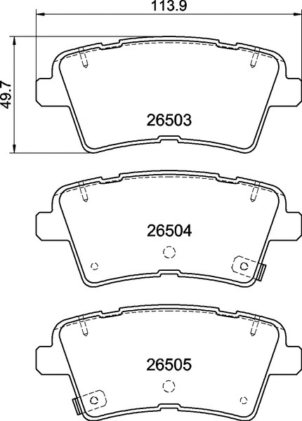 Brake Pad Set, disc brake (P 30 147)