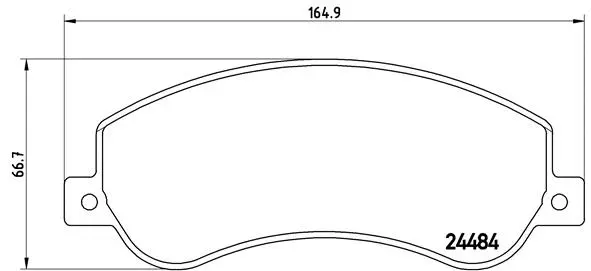 Brake Pad Set, disc brake (P 85 115)