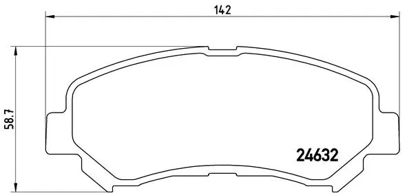 Brake Pad Set, disc brake (P 56 062)
