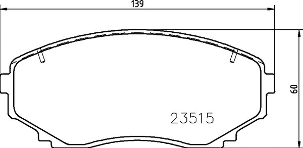 Brake Pad Set, disc brake (P 54 059)
