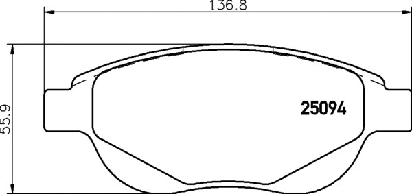 Brake Pad Set, disc brake (P 61 137)