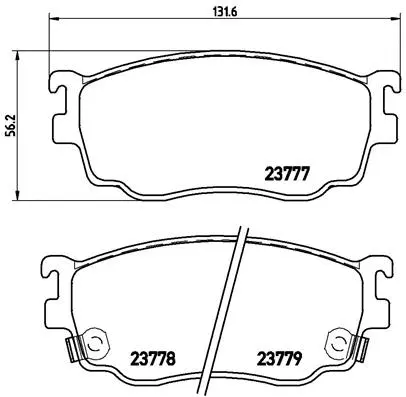 Brake Pad Set, disc brake (P 49 026)