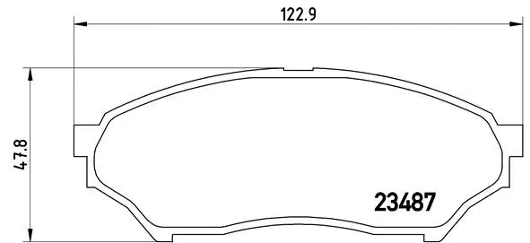 Brake Pad Set, disc brake (P 54 028)