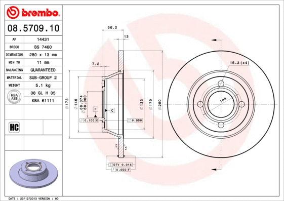 Brake Disc (08.5709.10)