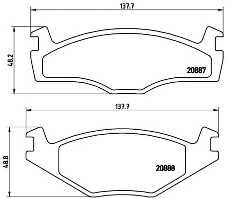 Brake Pad Set, disc brake (P 85 005)
