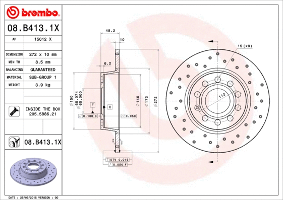Brake Disc (08.B413.1X)