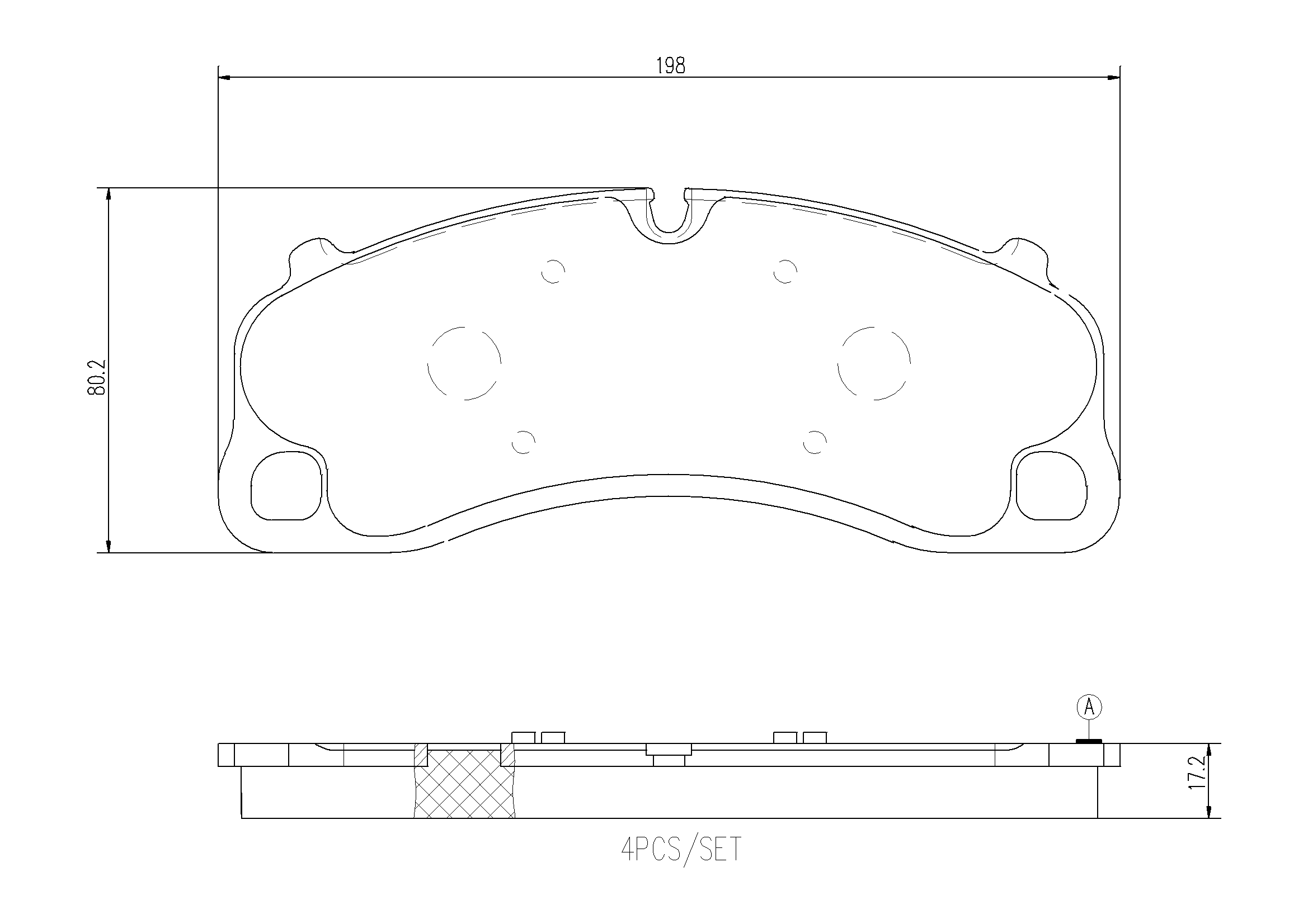 Brake Pad Set, disc brake (P65048N)
