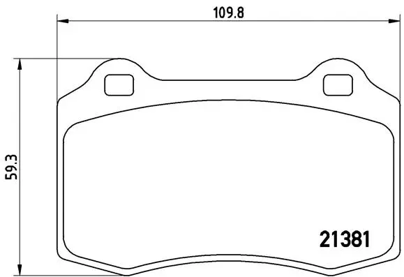 Brake Pad Set, disc brake (P 24 073)
