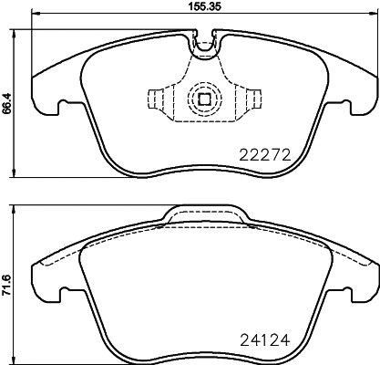 Brake Pad Set, disc brake (P 36 030)