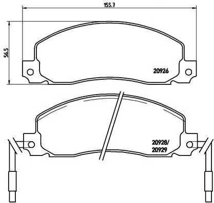 Brake Pad Set, disc brake (P 68 006)