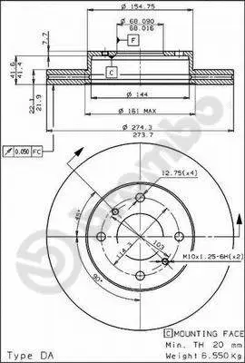 Brake Disc (09.5010.10)