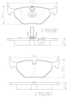 Brake Pad Set, disc brake (P06025N)