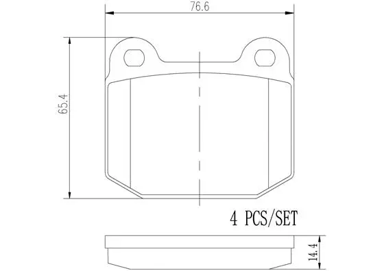 Brake Pad Set, disc brake (P59025N)