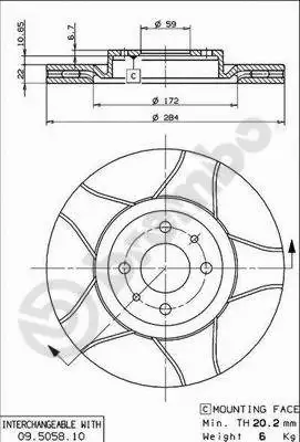 Brake Disc (09.5058.75)