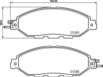 Brake Pad Set, disc brake (P 56 107)