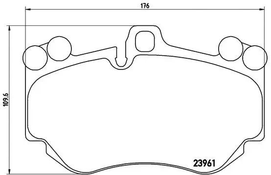 Brake Pad Set, disc brake (P 65 016)