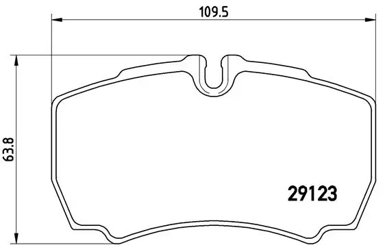 Brake Pad Set, disc brake (P A6 023)