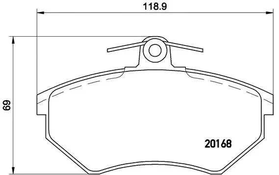 Brake Pad Set, disc brake (P 85 015)