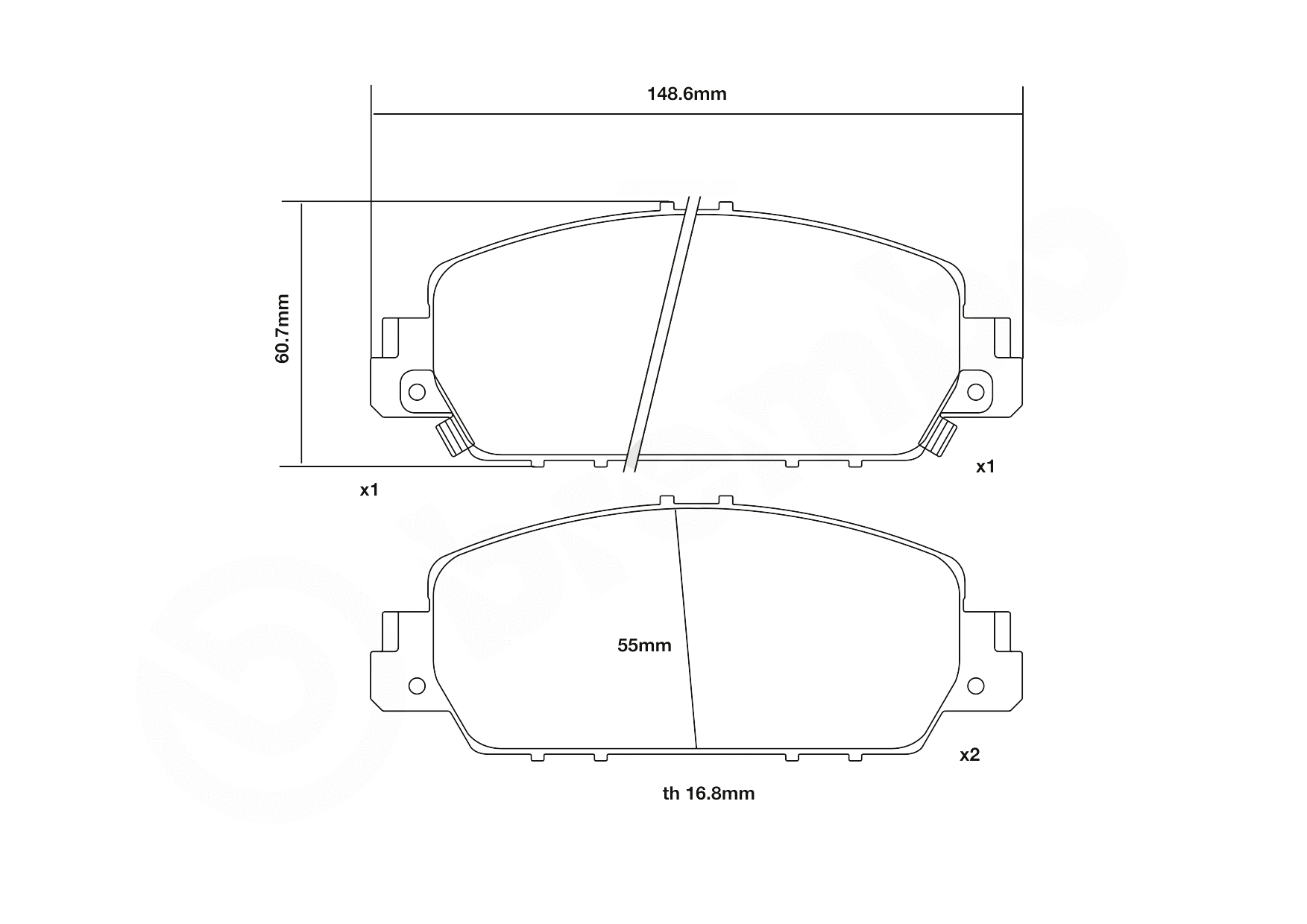 High Performance Brake Pad Set
