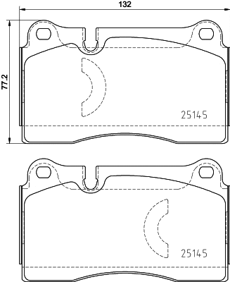 Brake Pad Set, disc brake (P 85 159)