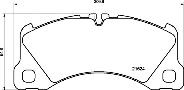 Brake Pad Set, disc brake (P 65 046)