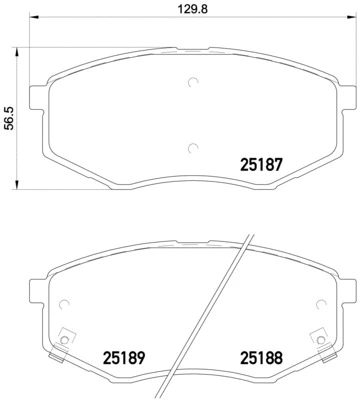 Brake Pad Set, disc brake (P 30 055)