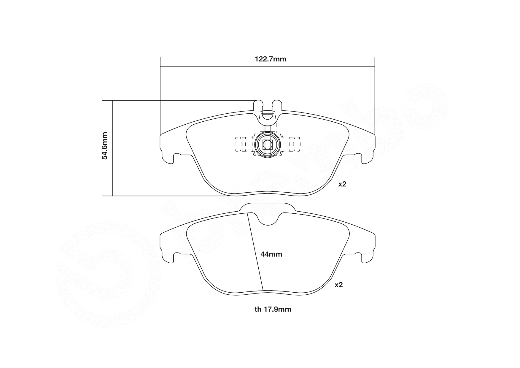 High Performance Brake Pad Set