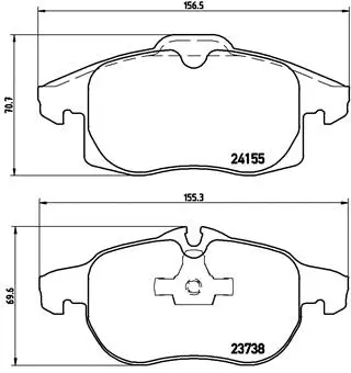 Brake Pad Set, disc brake (P 10 011)