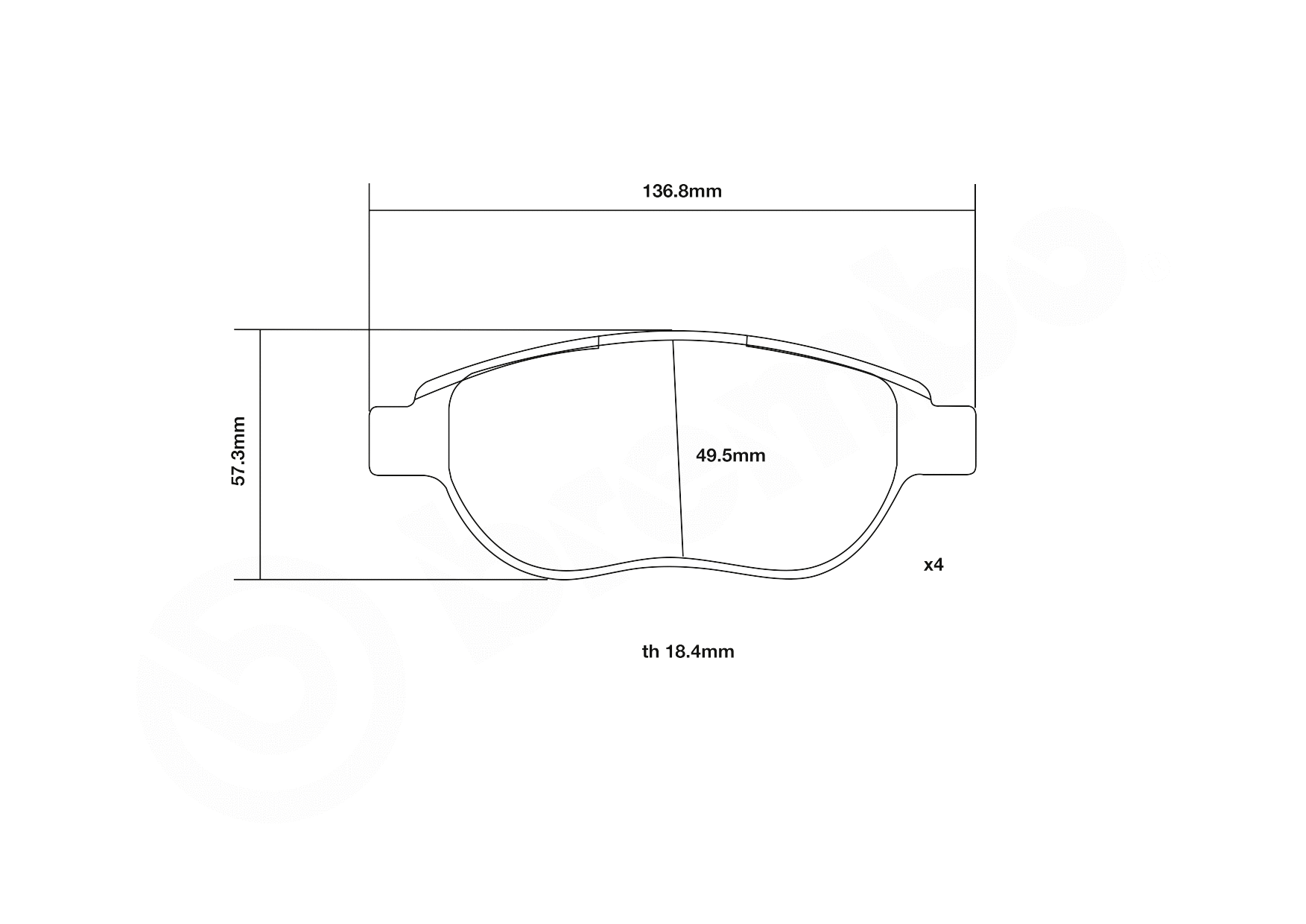High Performance Brake Pad Set