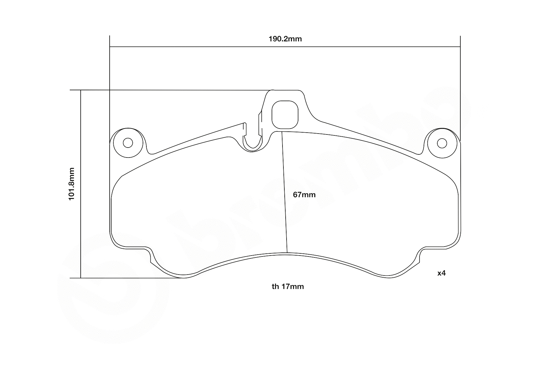 High Performance Brake Pad Set
