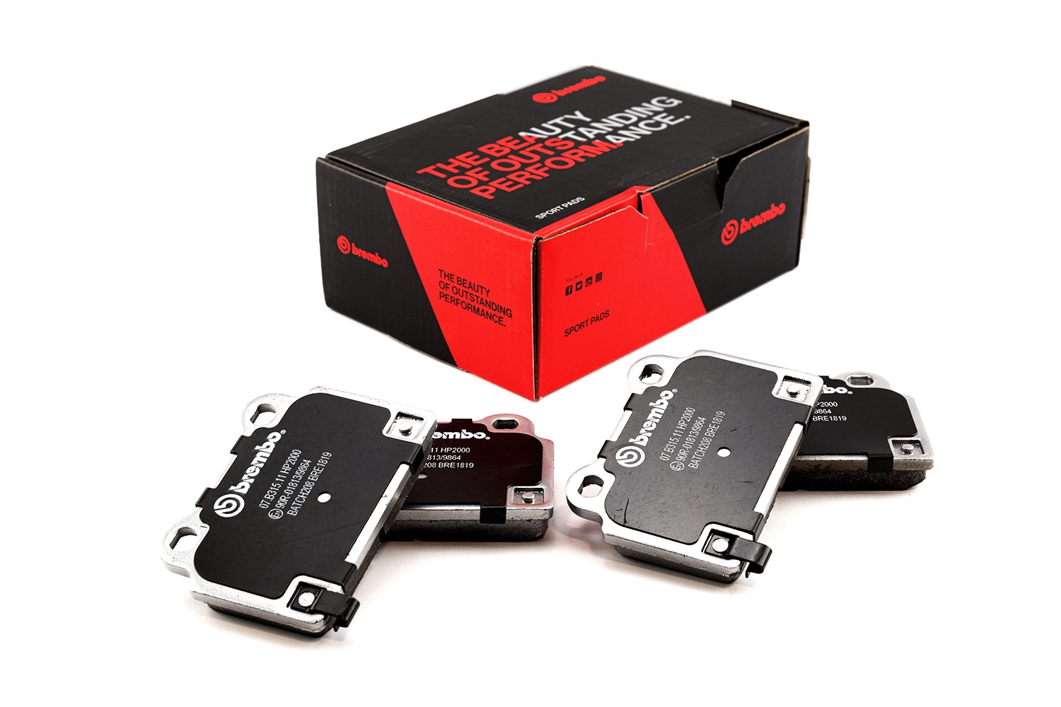 High Performance Brake Pad Set (07.B315.11)