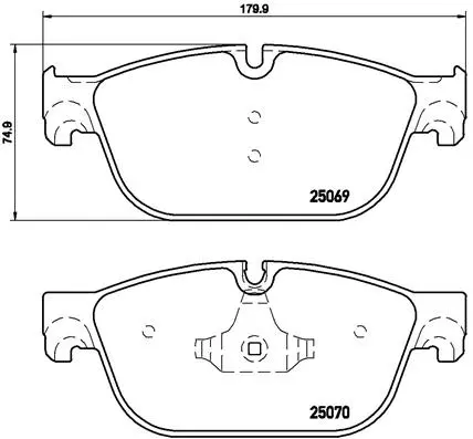 Brake Pad Set, disc brake (P 61 107)