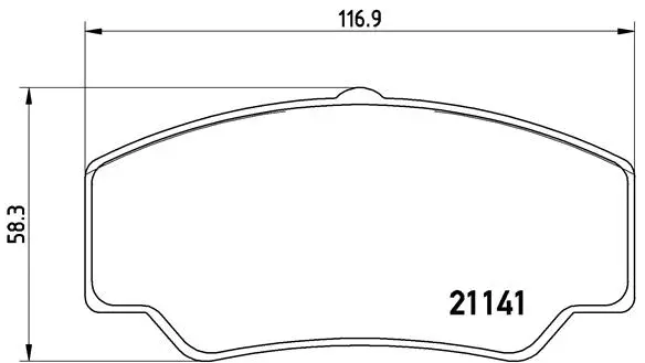 Brake Pad Set, disc brake (P 24 023)