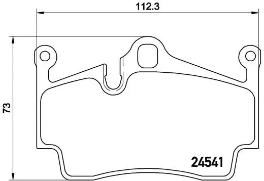 Brake Pad Set, disc brake (P 65 028)