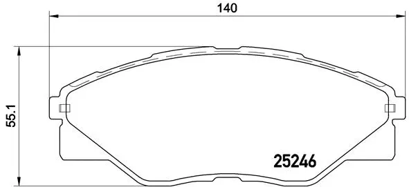 Brake Pad Set, disc brake (P 83 137)