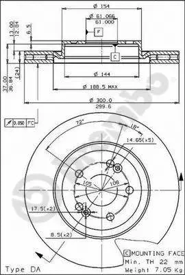 Brake Disc (09.5054.10)