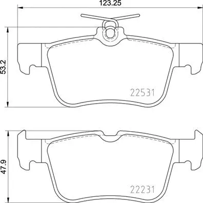 Brake Pad Set, disc brake (P 24 175)