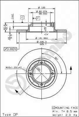 Brake Disc (08.6858.10)