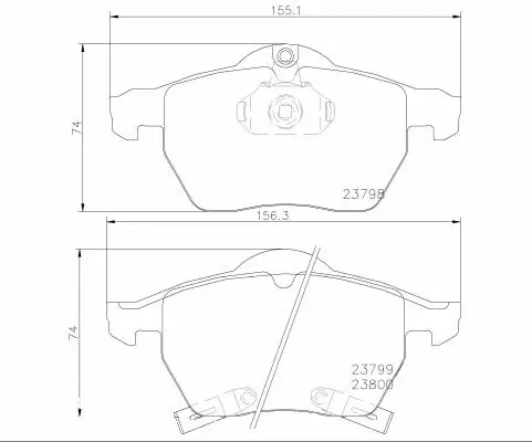 Brake Pad Set, disc brake (P 71 007)