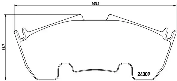 Brake Pad Set, disc brake (P 50 079)