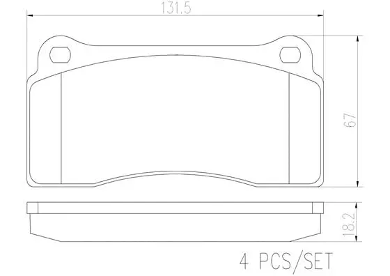 Brake Pad Set, disc brake (P36018N)