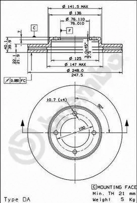Brake Disc (09.5678.10)
