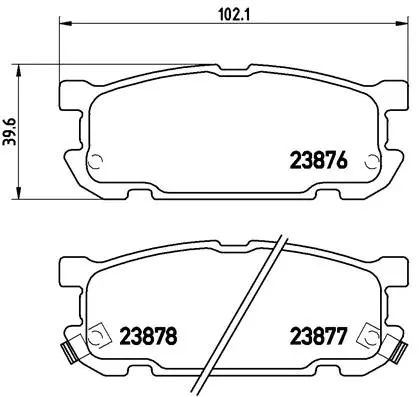 Brake Pad Set, disc brake (P 49 030)