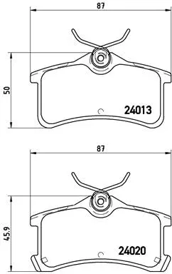 Brake Pad Set, disc brake (P 83 084)